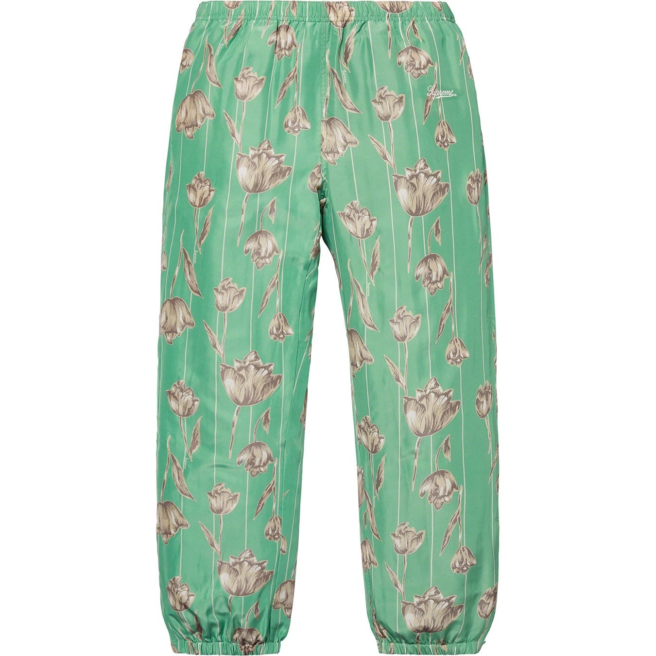 Floral Silk Track Pant view 3